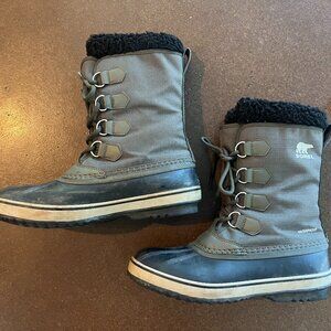 Mens Sorel Olive Green Insulated Waterproof Boots/Size 10.5
